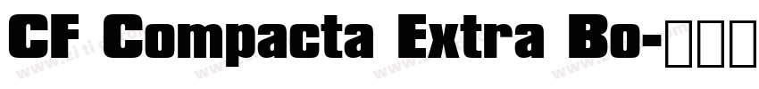 CF Compacta Extra Bo字体转换